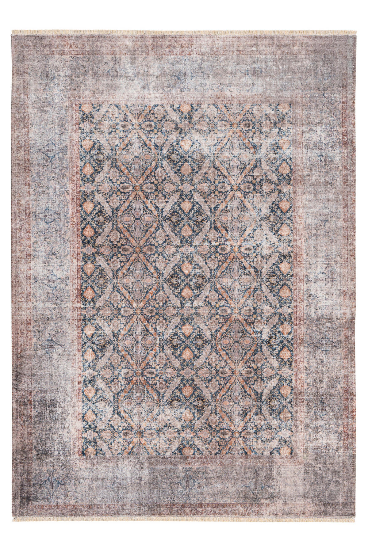 VINTAGE-TEPPICH 75/150 cm My Maurea Dunkelblau  - Dunkelblau, Basics, Textil (75/150cm) - Obsession