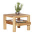 COUCHTISCH Wildeiche massiv quadratisch Eichefarben - Eichefarben, Design, Holz (75/75/58cm) - Linea Natura