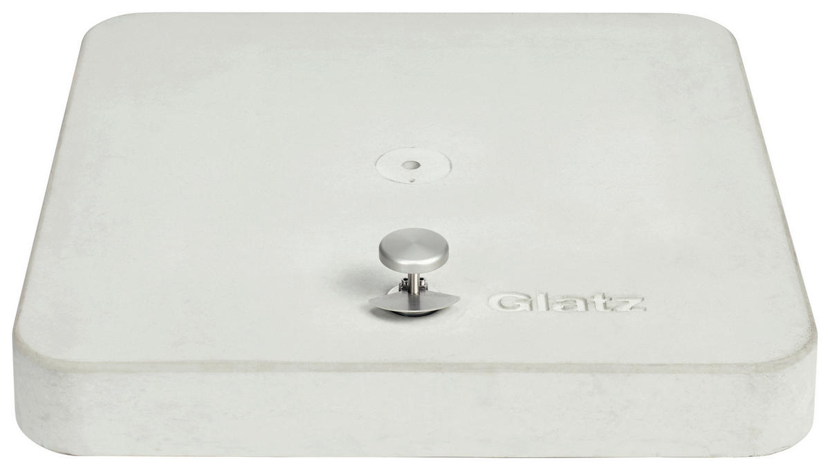 SONNENSCHIRMSTÄNDER - Grau, Konventionell, Stein (80/12,5/80cm) - Glatz