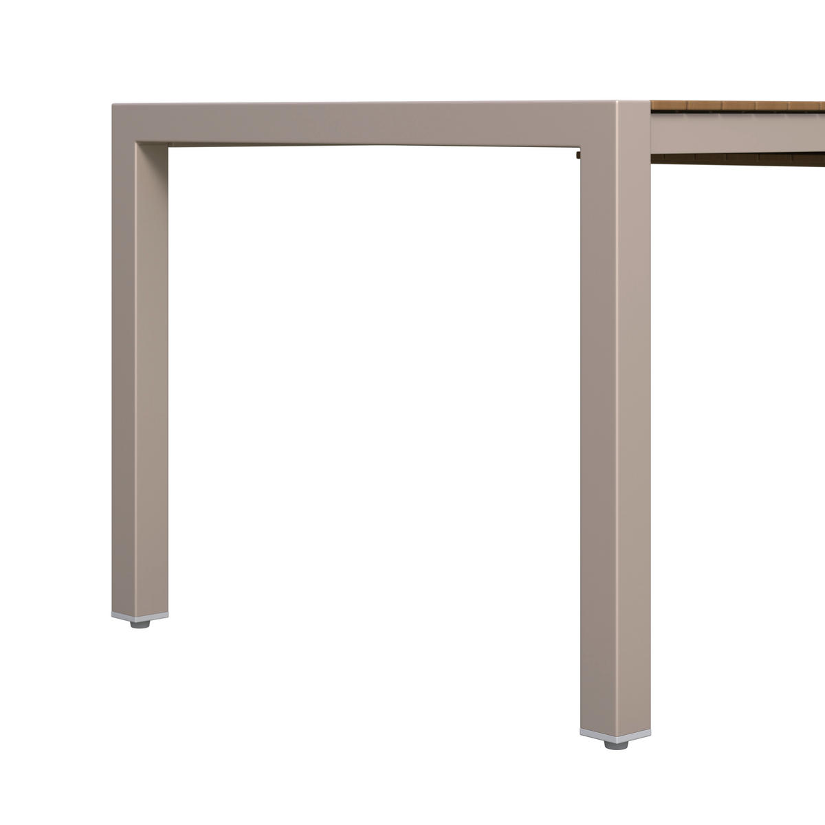 GARTENTISCH  - Beige/Teakfarben, MODERN, Holz/Metall (118,5/252/100/75cm) - Ambia Garden