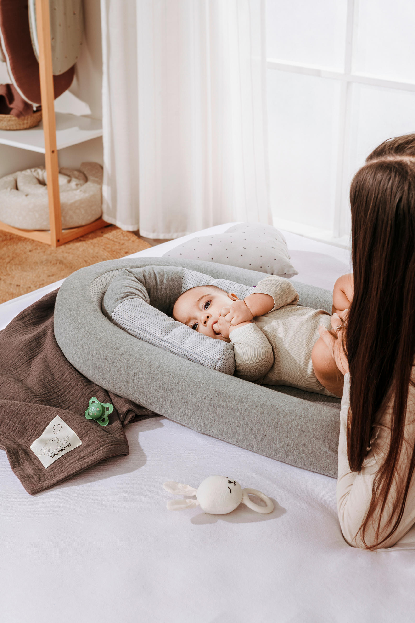 NESTCHEN grau meliert  - Basics (48/80cm) - Träumeland