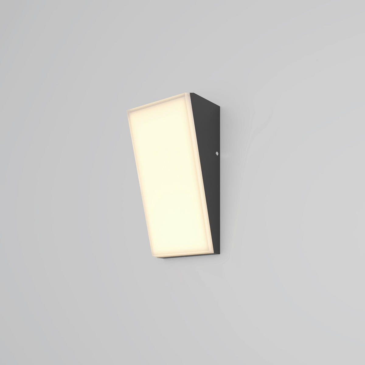 WANDLEUCHTE Brick 7/18/9 cm  - Graphitfarben, Design, Metall (7/18/9cm) - MAYTONI