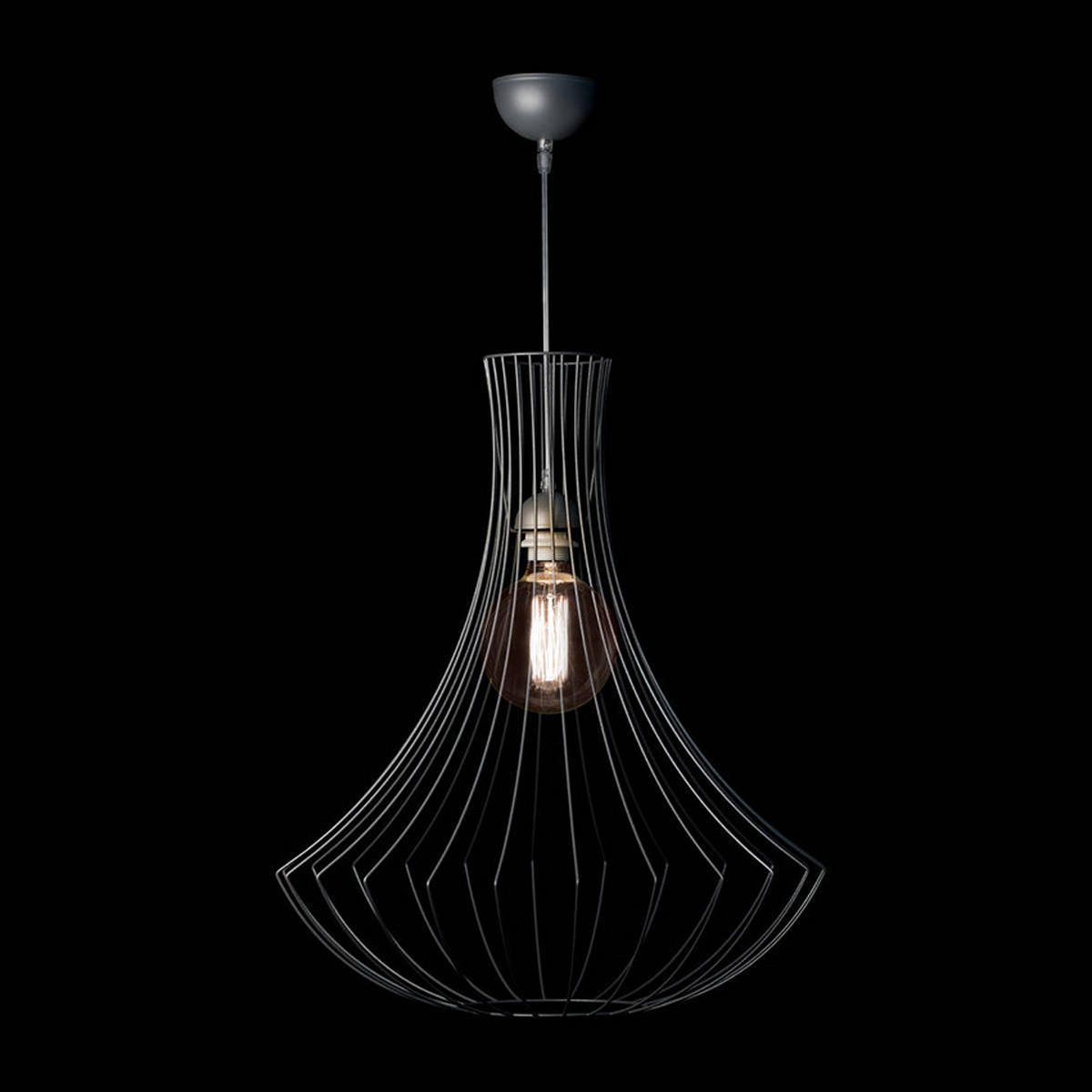 ZÁVĚSNÉ SVÍTIDLO, 52/52/60 cm  - barvy stříbra, Trend, kov (52/52/60cm) - P & B