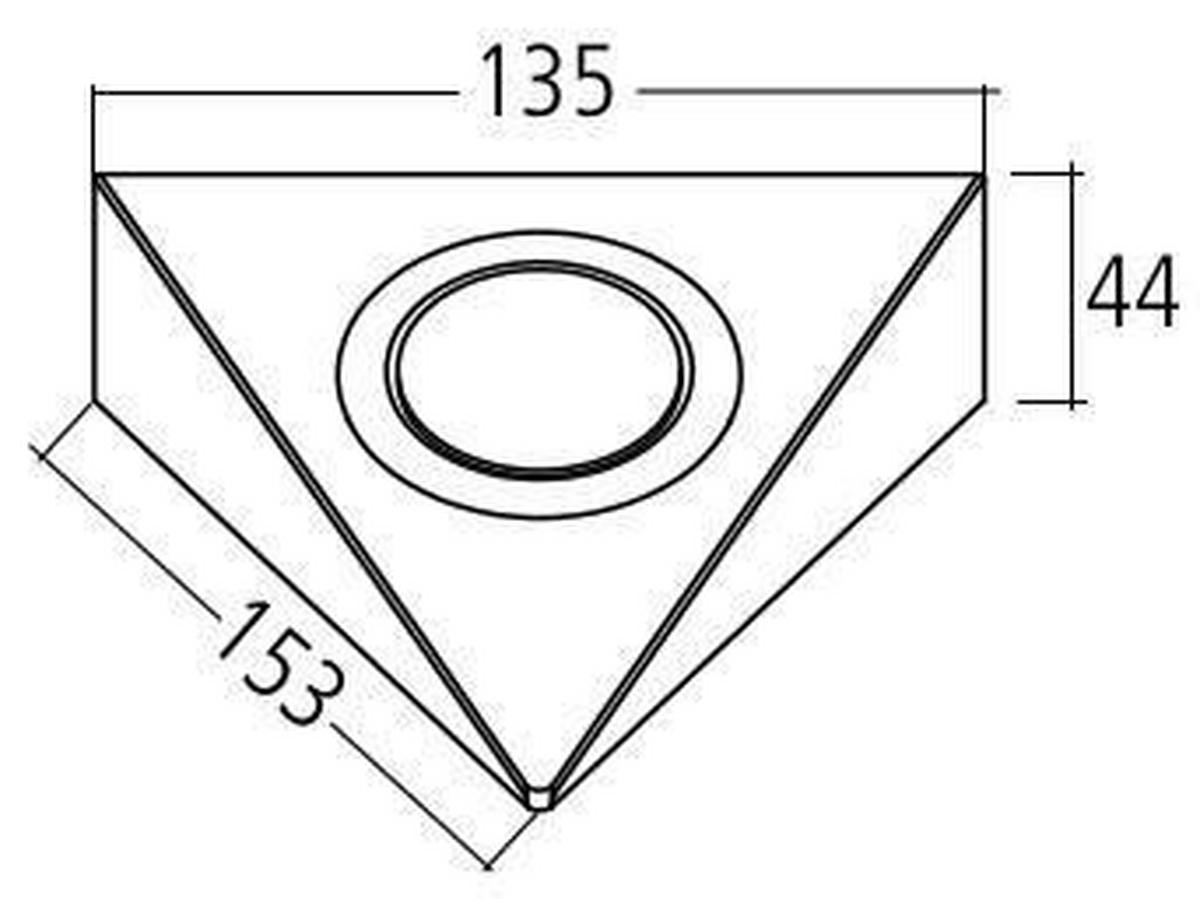 UNTERBAULEUCHTEN-SET - Edelstahlfarben, Basics, Metall (18,50/24/9,5cm) - HKT