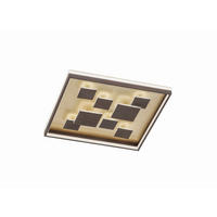 LED-DECKENLEUCHTE 53/53/8,5 cm   - Rostfarben/Braun, Design, Metall (53/53/8,5cm) - Fischer & Honsel