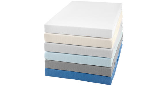 SPANNLEINTUCH 90-100/190-200 cm Jersey  - Weiß, Basics, Textil (90-100/190-200cm) - Novel