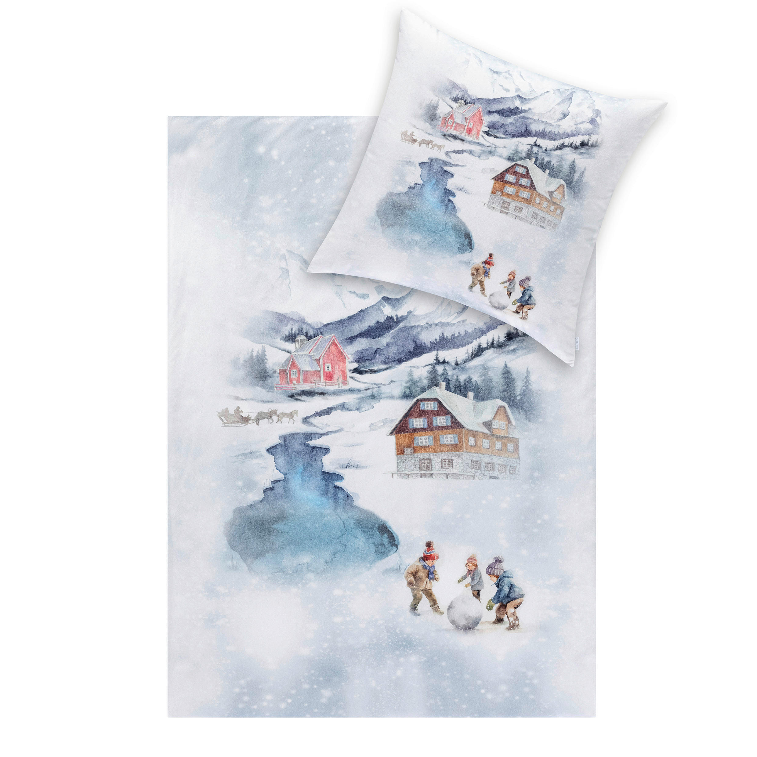 BETTWÄSCHE Impulse Flanell 155/200 cm  - Multicolor, Design, Textil (155/200cm) - Estella