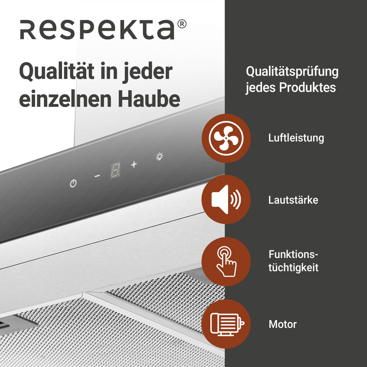 DUNSTABZUGSHAUBE CH44199IX-21  - Edelstahlfarben, Trend, Glas/Metall (89,5/65/60cm) - Respekta