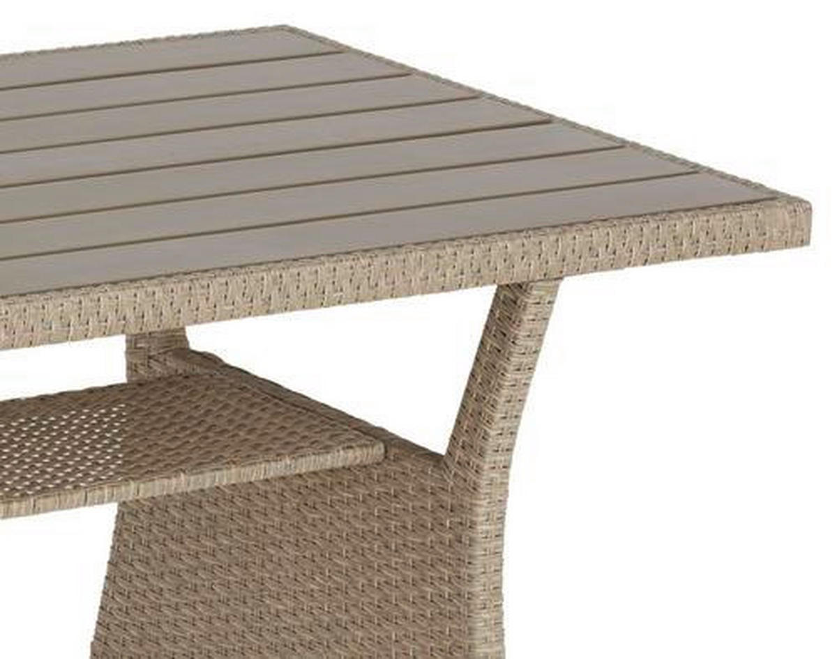 Loungegarnitur 6-tlg. Porto II 175/232 cm Stahl  - Hellgrau/Braun, MODERN, Kunststoff/Textil (175/232cm) - Luca Bessoni