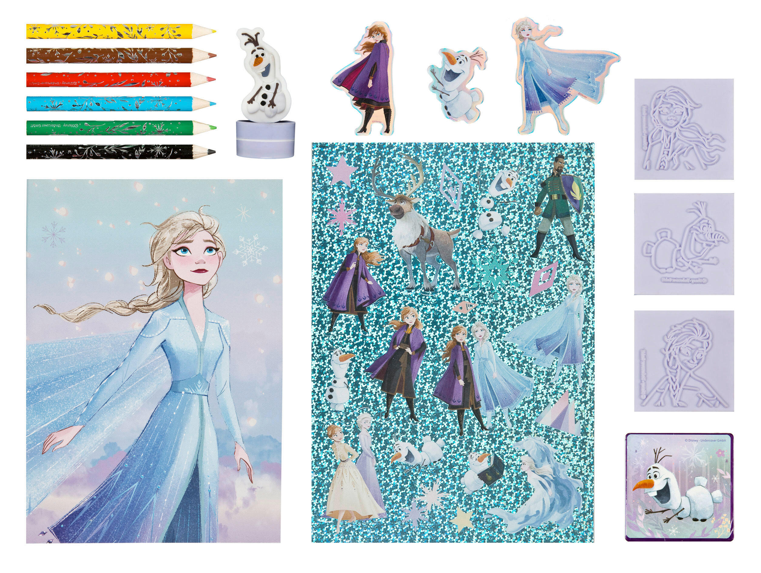 MALSET - Pastellblau/Lila, Basics, Karton/Papier (37/23/3,0cm) - Disney