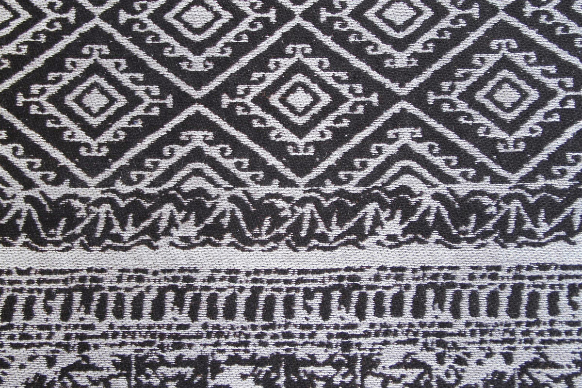 FLACHWEBETEPPICH  Wohnzimmer 120/170 cm Schwarz rechteckig  - Schwarz, Basics, Textil (120/170cm) - Kayoom