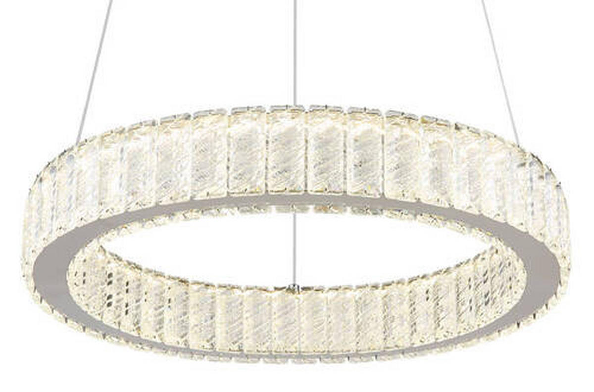 VISEČA LED-SVETILKA   //2700-6000 K/230 V/ - barve kroma/prozorno, Design, kovina/umetna masa (50/120cm) - Globo