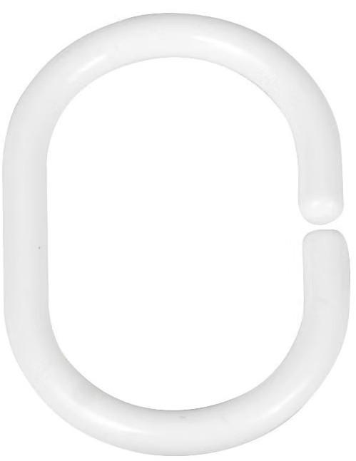 DUSCHVORHANGRINGE 3/4,5 cm  - Weiß, KONVENTIONELL, Kunststoff (3/4,5cm) - Schöner Wohnen