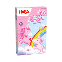 BRETTSPIEL Einhorn Glitzerglück  - Pink, Basics, Karton/Holz (17,8/11,3/3,9cm) - Haba