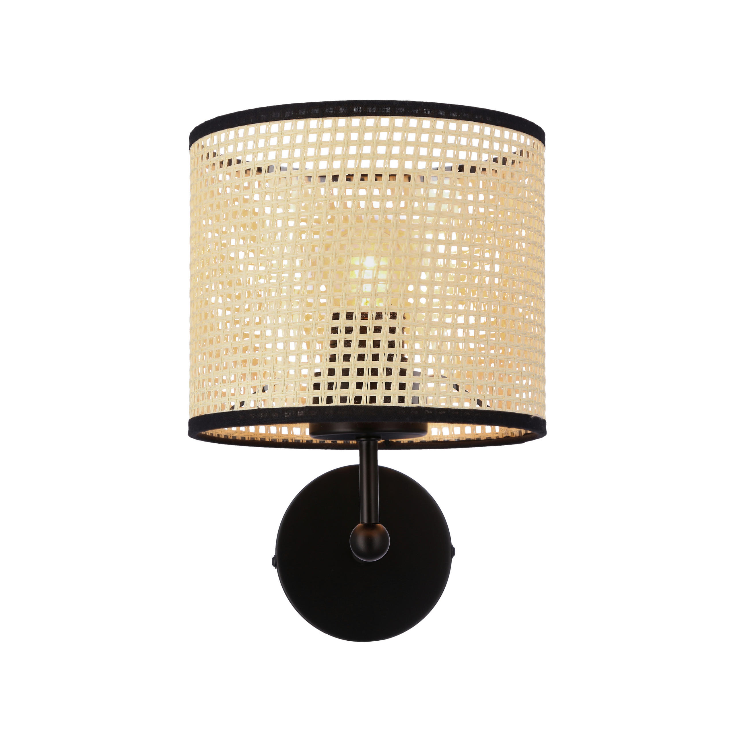 VÄGGLAMPA Topi 20/28/26 cm   - kromfärg, Natur, metall/plast (20/28/26cm)