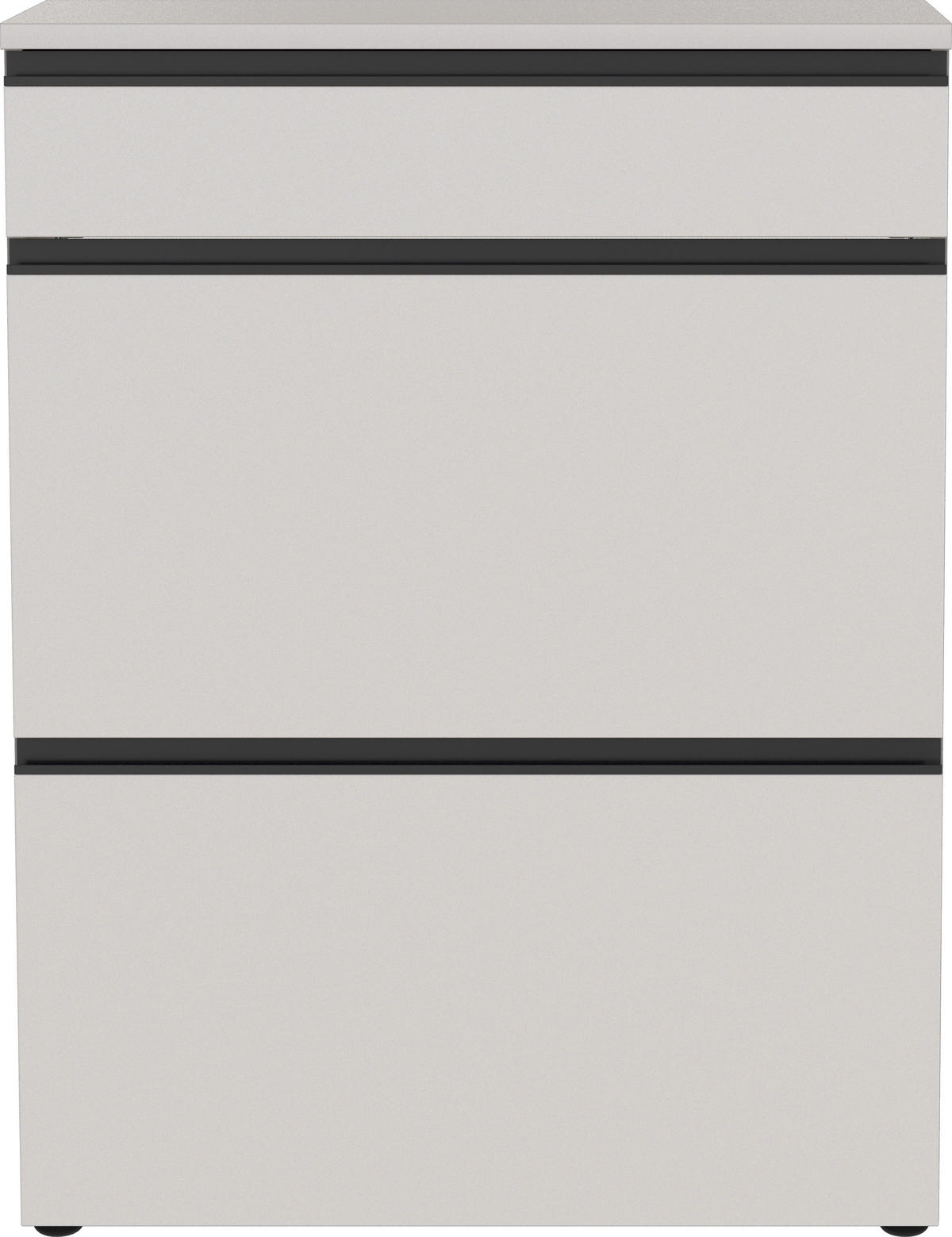 SCHUHSCHRANK Beige  - Beige/Schwarz, Design, Holzwerkstoff/Kunststoff (80/107/29cm) - MID.YOU