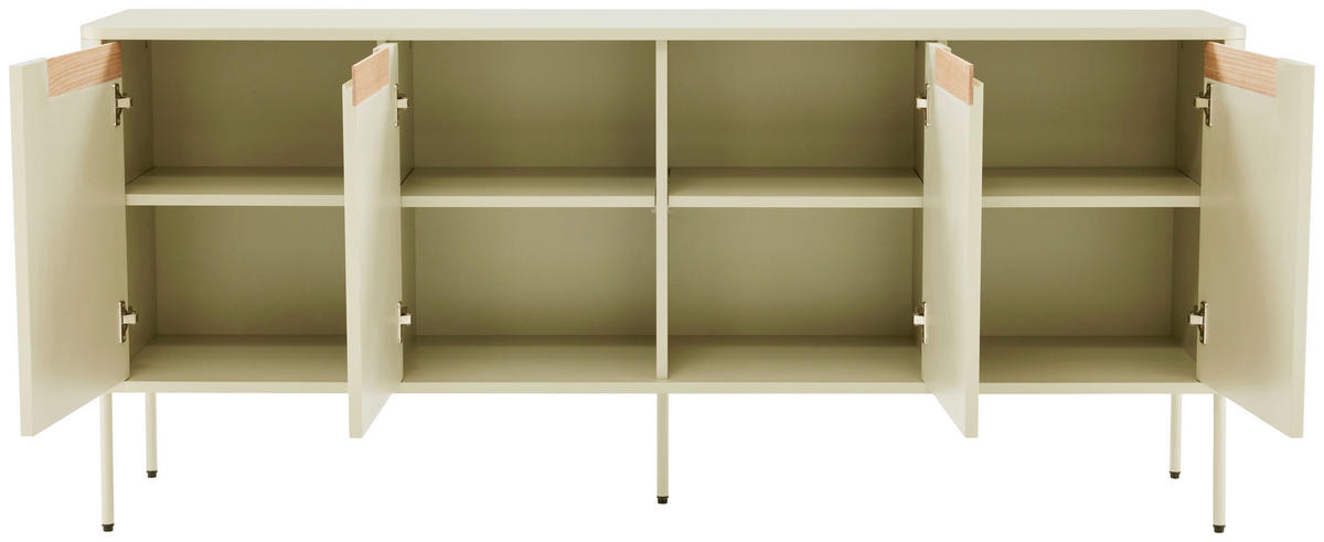 SIDEBOARD 170/75/40 cm  - Eichefarben/Grauweiß, Design, Holz/Holzwerkstoff (170/75/40cm) - Carryhome