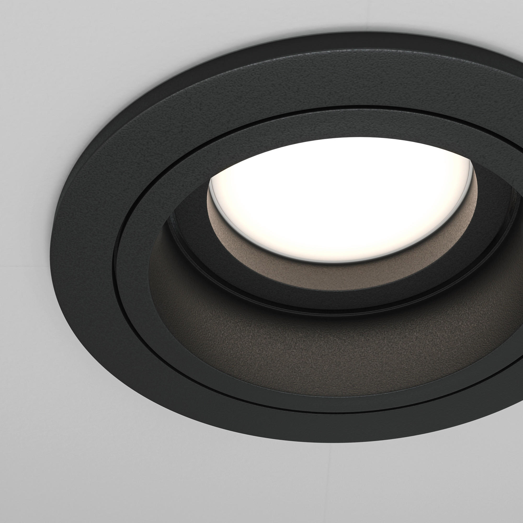 DECKENSPOTS Downlight 9,2/4 cm   - Schwarz, Trend, Metall (9,2/4cm) - MAYTONI