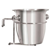 CHAMPAGNERKÜHLER - Edelstahlfarben, Basics, Metall (23/21/29cm) - Gardenson