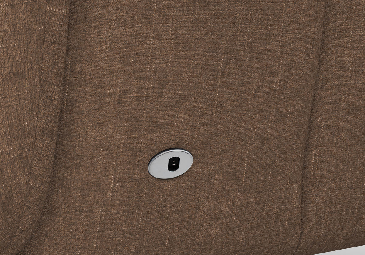 SESSEL in Flachgewebe Hellbraun  - Hellbraun/Schwarz, Konventionell, Textil/Metall (74/112/82cm) - Sit & More