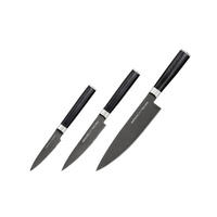 SET NOŽEVA      3-dijelni  MO-V Stonewash  - crna, Basics, plastika - Samura