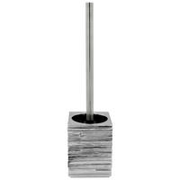 WC-BÜRSTENGARNITUR - Chromfarben/Silberfarben, Basics, Kunststoff/Metall (9,5/38,5/9,5cm) - Sadena