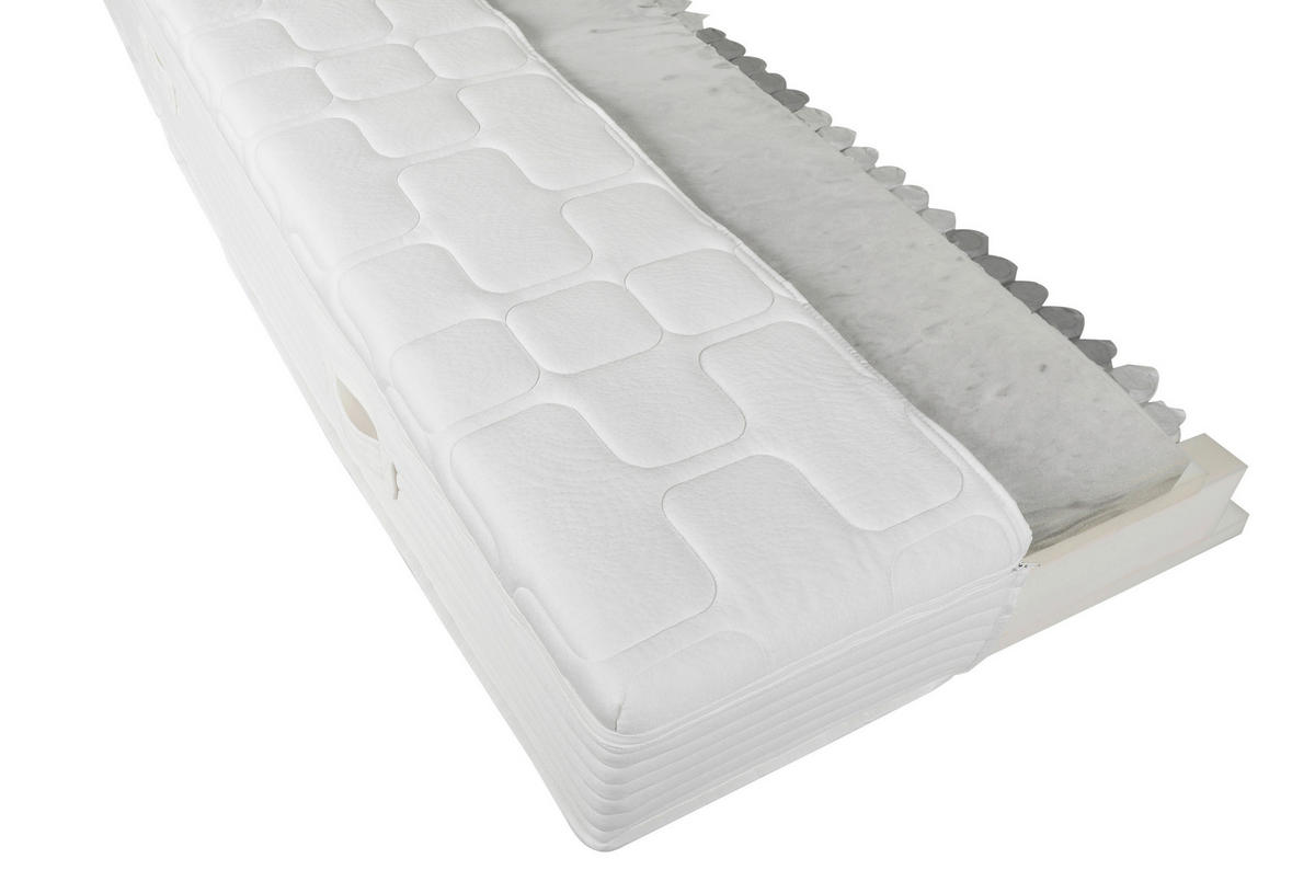 BOXSPRINGMATRATZE inkl. Topper - Weiß, Basics, Textil (80/200cm) - Xora