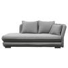 LIEGE in Flachgewebe Grau  - Silberfarben/Grau, Design, Kunststoff/Textil (224/84/99/107cm) - MID.YOU