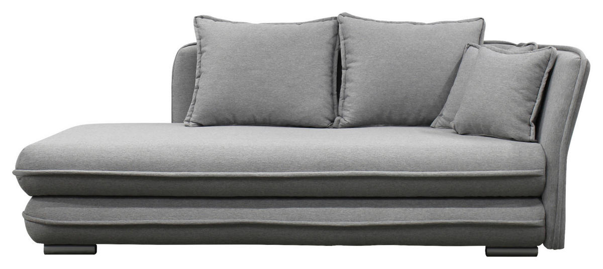 HEVERŐ textil szürke  - ezüstszínű/szürke, Design, műanyag/textil (224/84/99/107cm) - Xora
