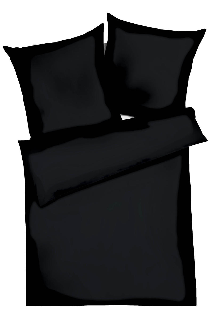 POSTELJINA UNI 200/200 cm saten crna  - crna, Osnovno, tekstil (200/200cm) - Kaeppel