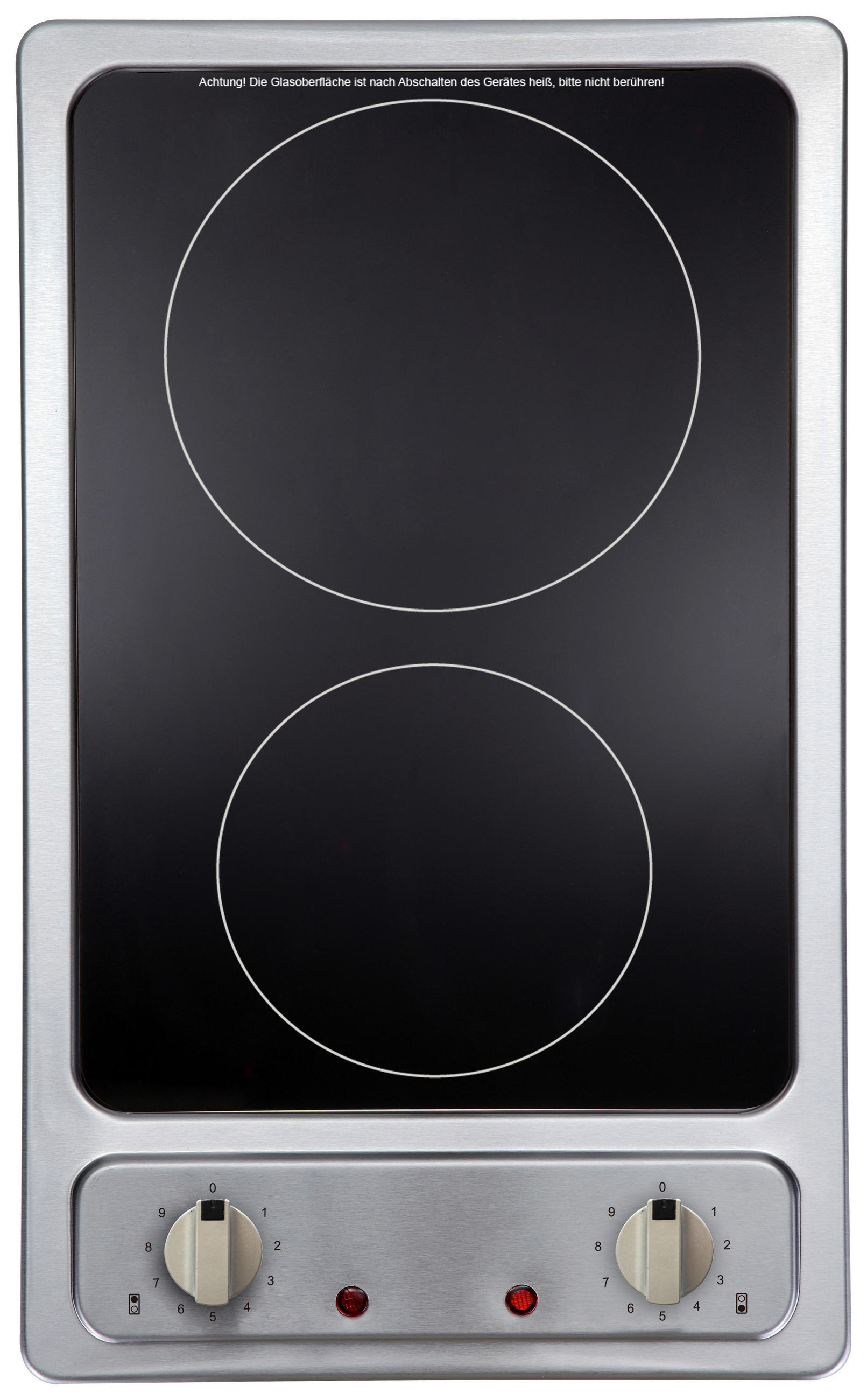 GLASKERAMIKKOCHFELD EB-GK-2R  - Edelstahlfarben, Basics, Glas/Metall (30/5/52cm) - PKM