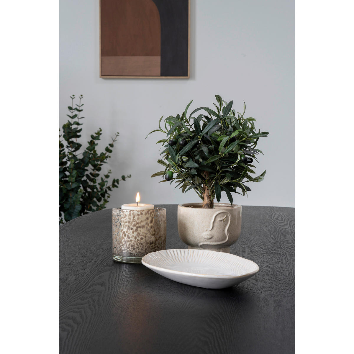 KERZENHALTER - Hellbraun, Basics, Glas (12/11,5cm) - Sonax
