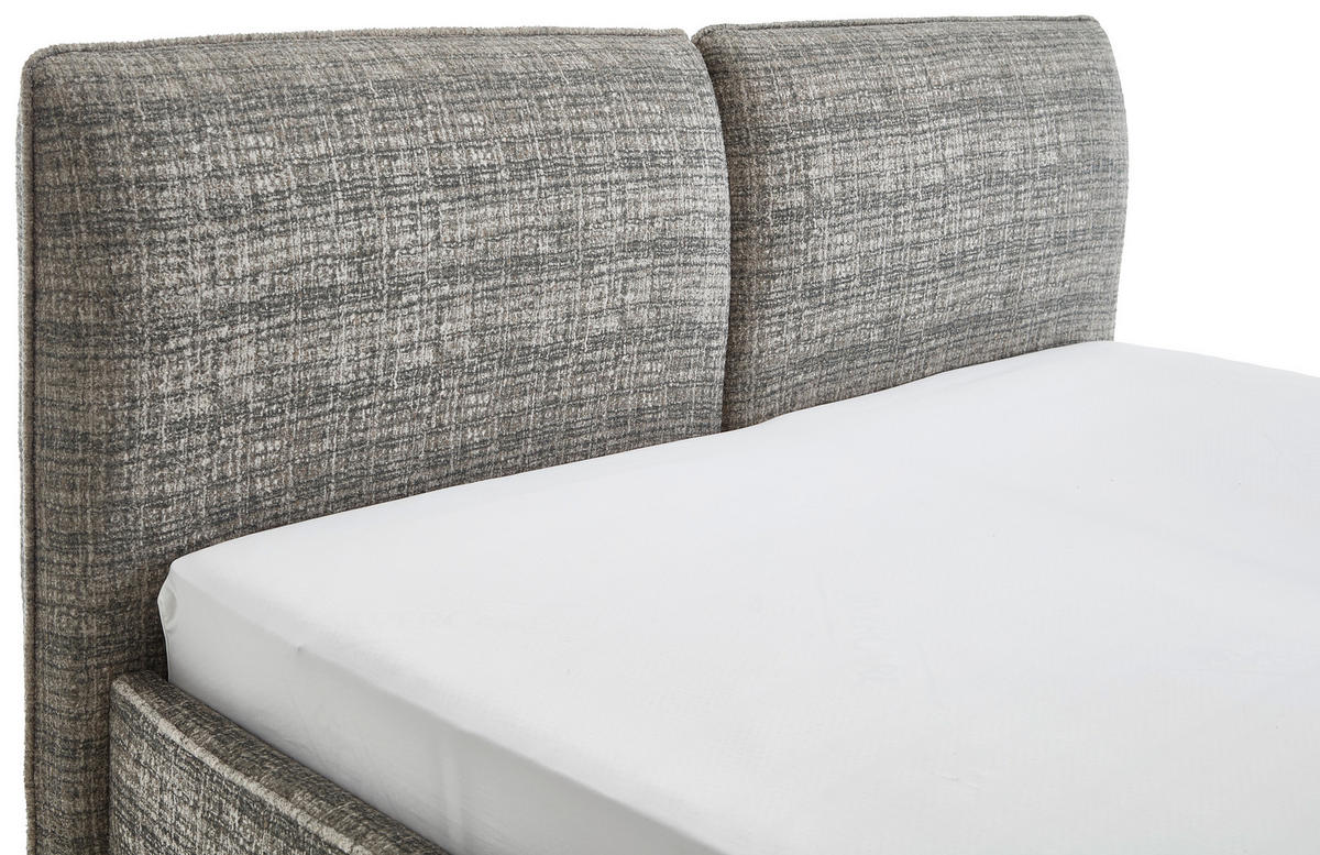 POLSTERBETT 180/200 cm  in Grün  - Schwarz/Grün, Modern, Textil/Metall (180/200cm) - Livetastic