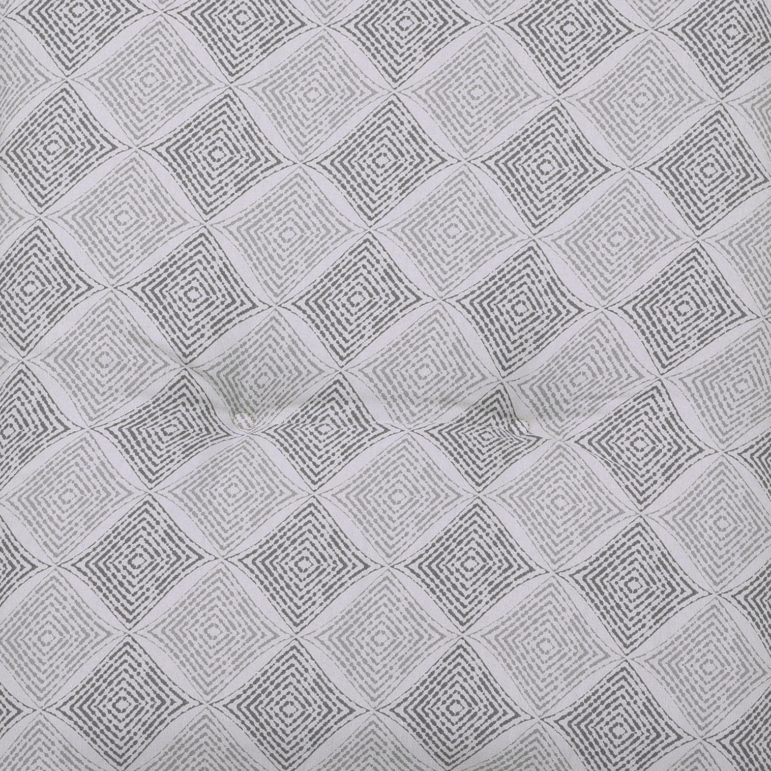 BANKAUFLAGE Raute  - Grau, Basics, Textil (115/6/48cm)