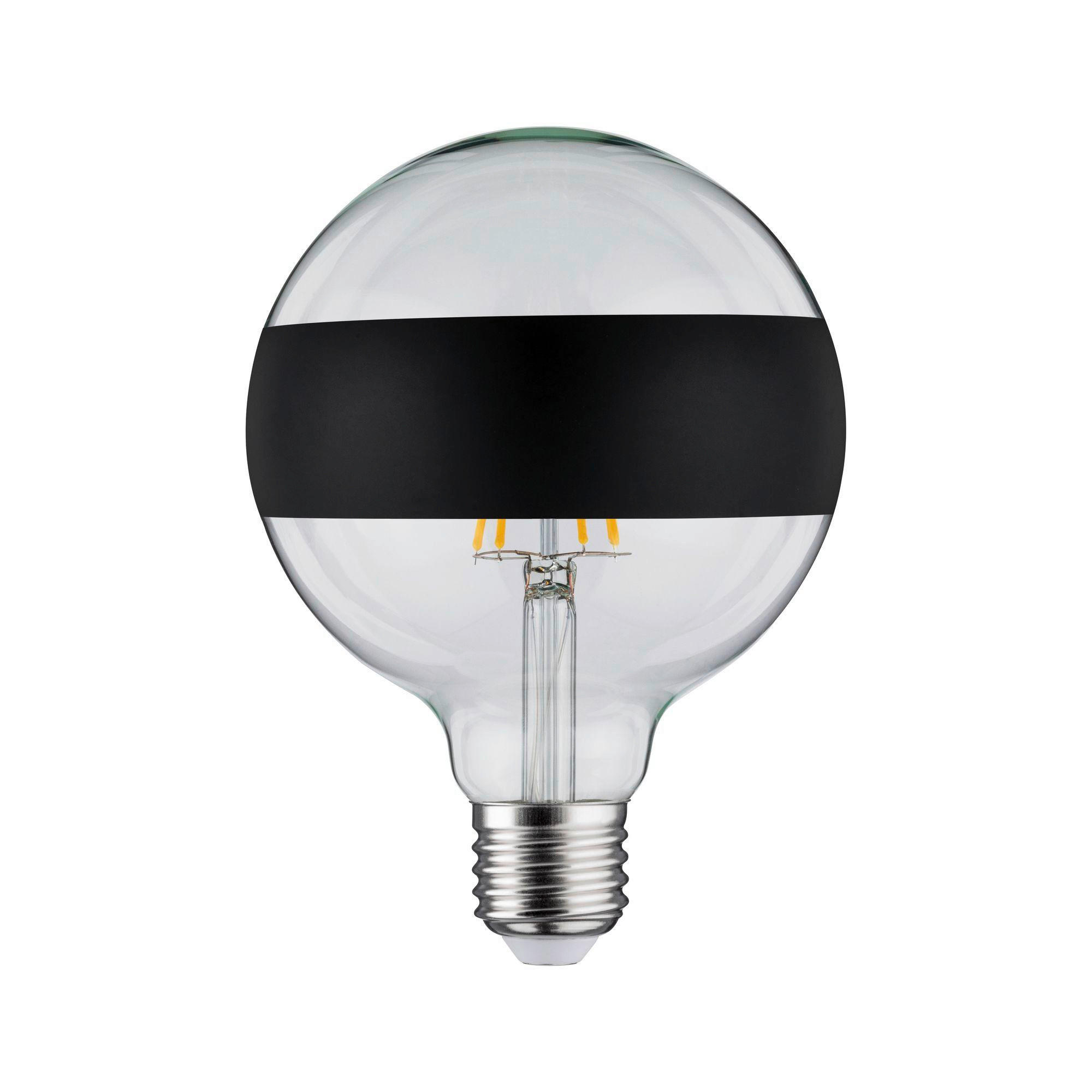 LED-LEUCHTMITTEL   1x6,5W W E27  - Klar/Schwarz, Basics, Glas (17,4cm) - Paulmann