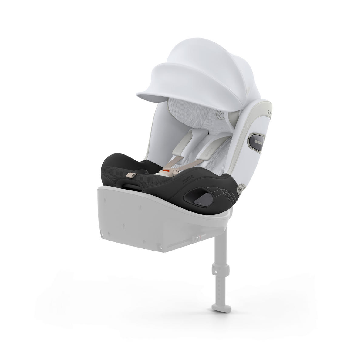 REBOARDER-KINDERSITZ Sirona S Style Misty Grey  - Hellgrau, Basics, Kunststoff/Textil (53/45,5/49,5cm) - cybex PLATINUM