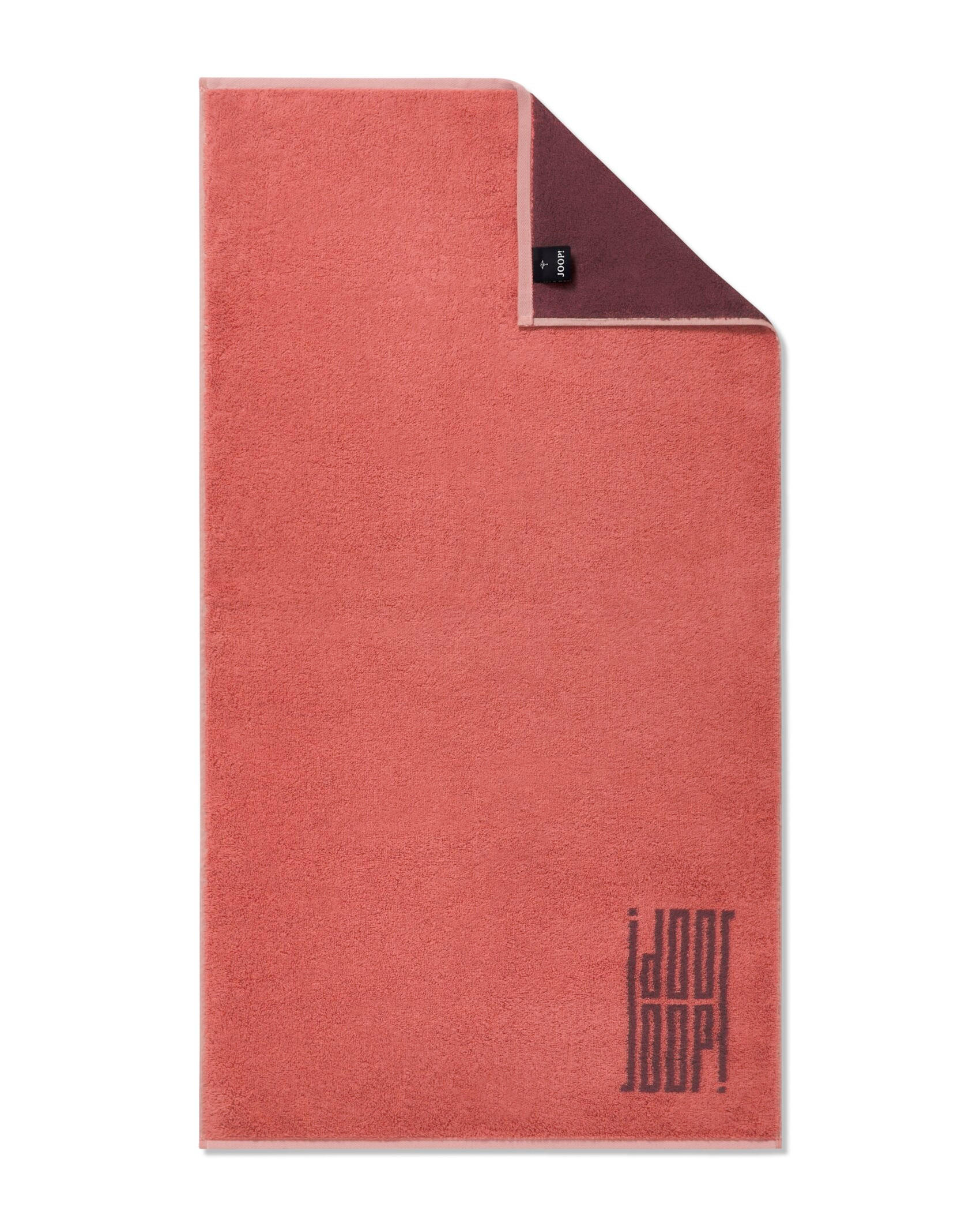 Joop! Duschtuch Bars Douebleface Rot 80x150 cm