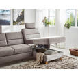 ECKSOFA inkl. Funktion Graubraun Flachgewebe  - Eichefarben/Graubraun, KONVENTIONELL, Holz/Textil (252/162cm) - Cantus