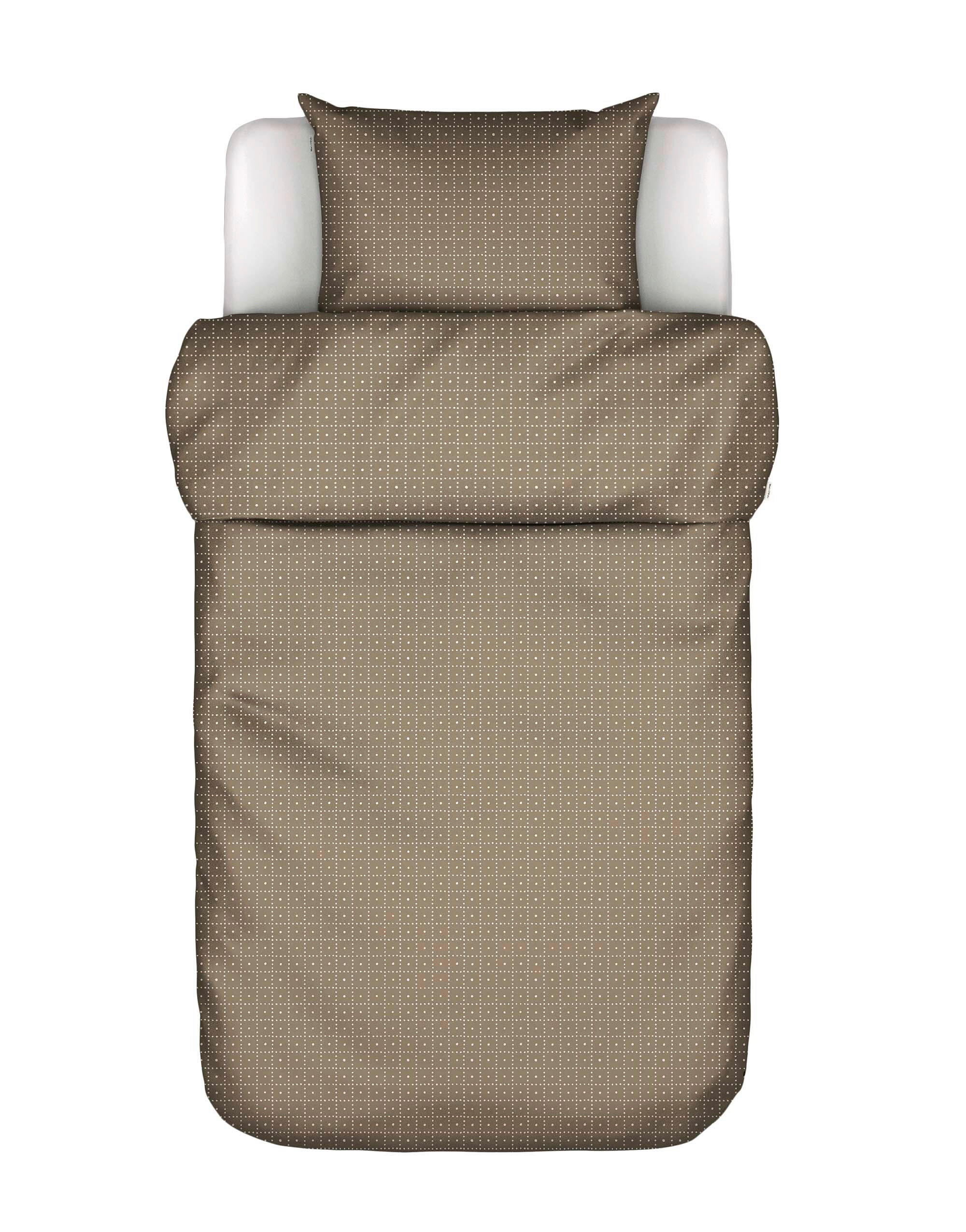 BETTWÄSCHE 2-teilig Suni Satin 135/200 cm  - Braun, KONVENTIONELL, Textil (135/200cm) - Marc O'Polo
