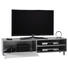TV-ELEMENT Grau, Weiß - Chromfarben/Weiß, Design, Holzwerkstoff (160/45/40cm) - Carryhome