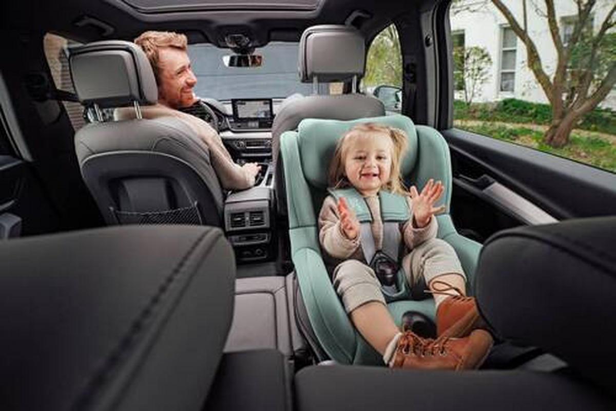 REBOARDER-KINDERSITZ DUALIFIX 5Z inkl. Vario Base 5Z  - Basics, Textil - Britax Römer