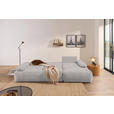 ECKSOFA  in Webstoff Hellgrau  - Hellgrau/Schwarz, KONVENTIONELL, Kunststoff/Textil (282/162cm) - Carryhome