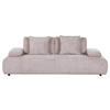 SCHLAFSOFA in Chenille Rosa  - Schwarz/Rosa, KONVENTIONELL, Kunststoff/Textil (235-255/80/116-138cm) - Carryhome