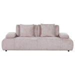 SCHLAFSOFA Chenille Rosa  - Schwarz/Rosa, KONVENTIONELL, Kunststoff/Textil (235-255/80/116-138cm) - Carryhome