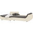 WOHNLANDSCHAFT in Textil Braun, Creme - Creme/Schwarz, Design, Kunststoff/Textil (185/310cm) - Carryhome WOHNLANDSCHAFT in Textil Braun, Creme - Creme/Schwarz, Design, Kunststoff/Textil (185/310cm) - Carryhome