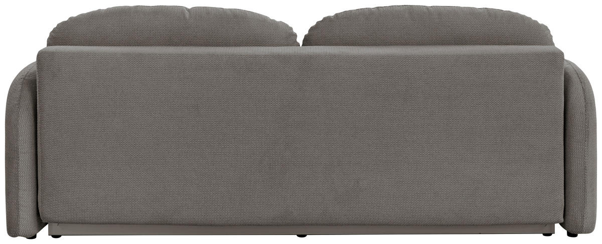 SCHLAFSOFA ROMA  mit Struktur Hellbraun  - Hellbraun/Schwarz, Design, Textil (230/90/105cm) - MID.YOU