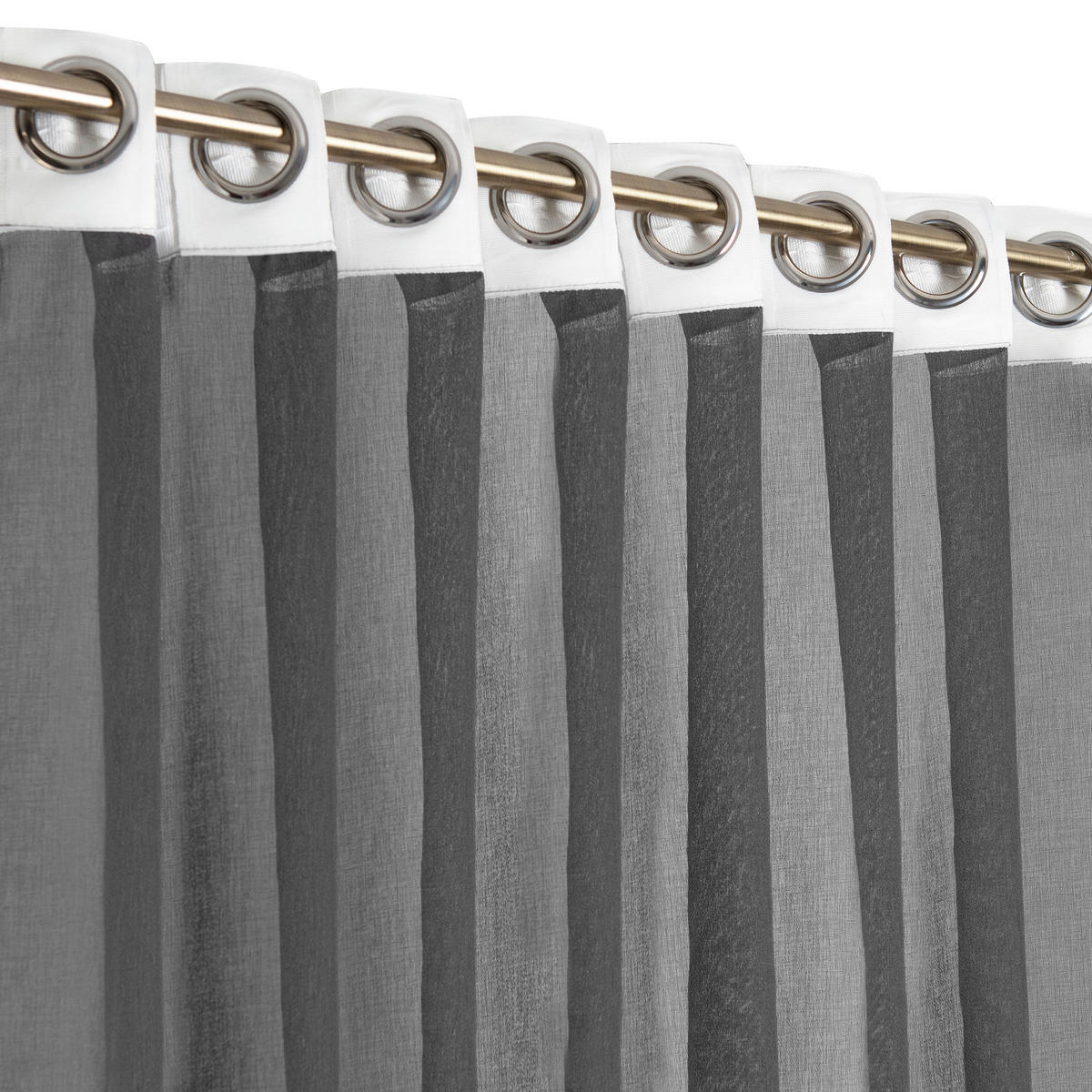 FERTIGVORHANG  halbtransparent   140/240 cm  - Dunkelgrau, Basics, Textil (140/240cm)