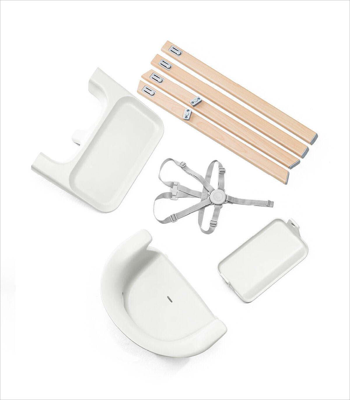 HOCHSTUHL Clikk  - Naturfarben/Weiß, LIFESTYLE, Holz/Kunststoff (69/56/82,5cm) - Stokke