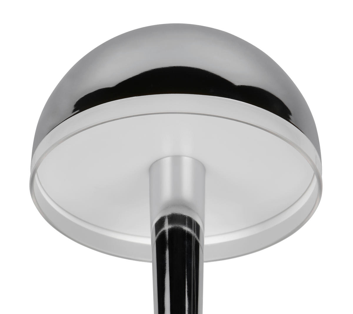 LED-STEHLEUCHTE - Chromfarben/Transparent, Basics, Kunststoff/Metall (22/130,5cm)
