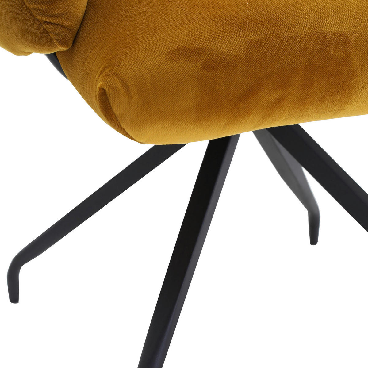 SCAUN CU BRAȚE in galben, negru  - galben/negru, Design, metal/textil (68/88/66cm) - Landscape